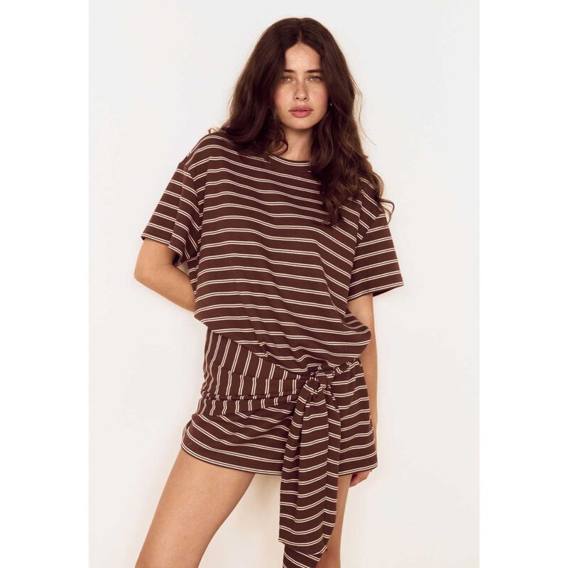 MINKPINK Vesper Tie Waist Mini Dress image number 2